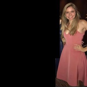 Keepsake Formal Faux Wrap Mini Dress Size Small